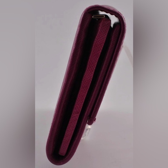 Salvatore Ferragamo Pink Leather Gancio Flap Continental Wallet EUC - Picture 3 of 10